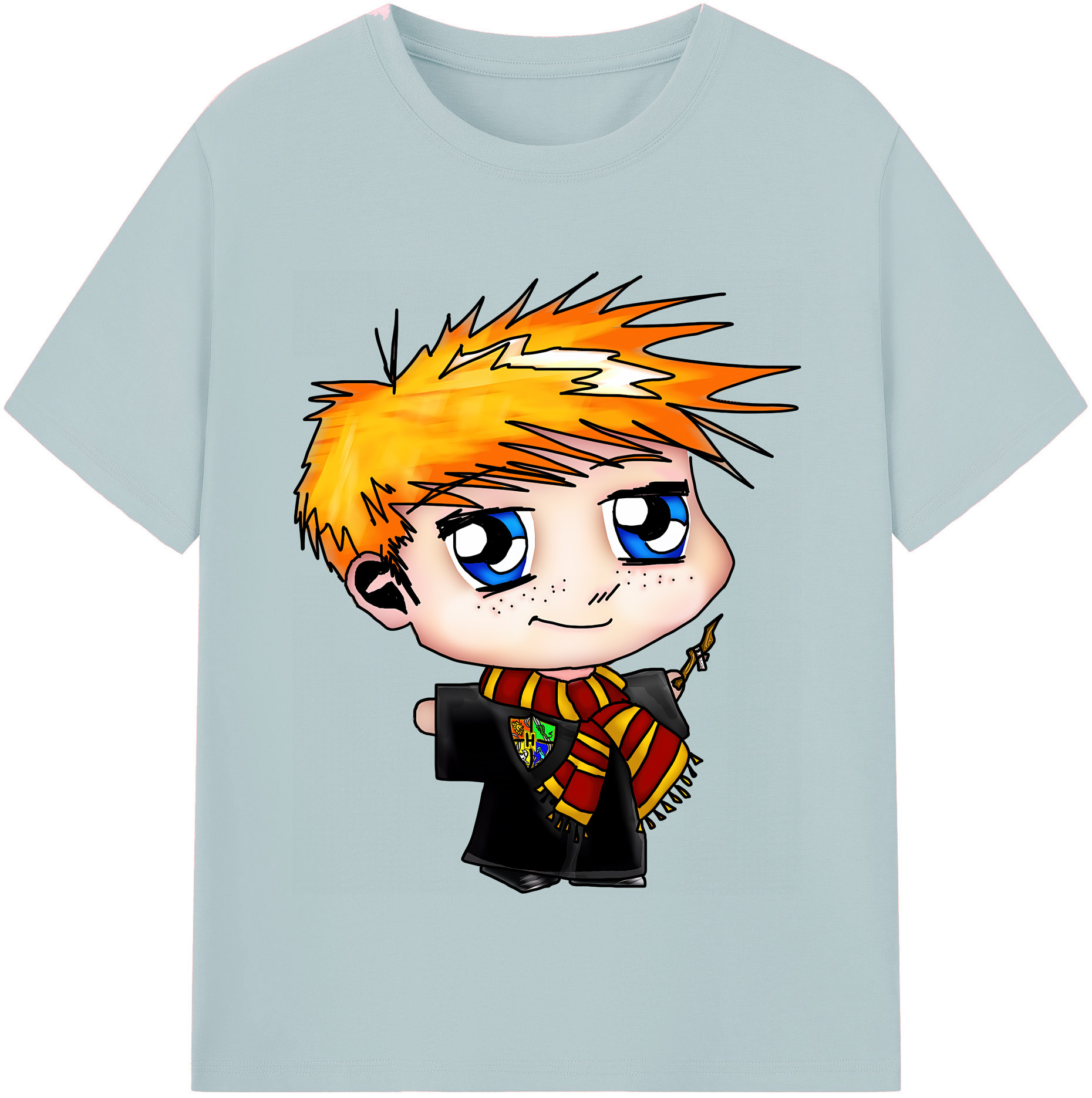 （画像用） Harry Potter ハリー・ポッターシリーズ 綿100％半袖Tシャツ（フロントプリント）